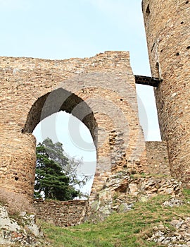 Unique bridge on Velhartice Castle