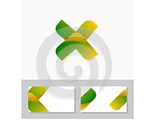 Unique Businness for IT Application Logo Vector & Namecard busiines card Vector