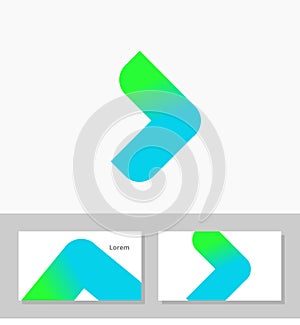 Unique Businness for IT Application Logo Vector & Namecard busiines card Vector