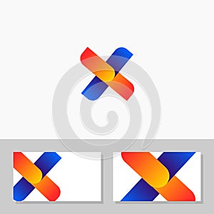 Unique Businness for IT Application Logo Vector & Namecard busiines card Vector