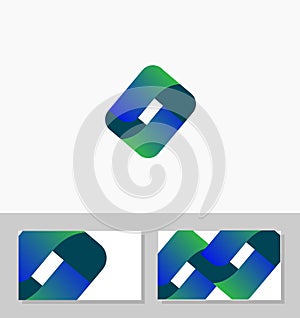 Unique Businness for IT Application Logo Vector & Namecard busiines card Vector