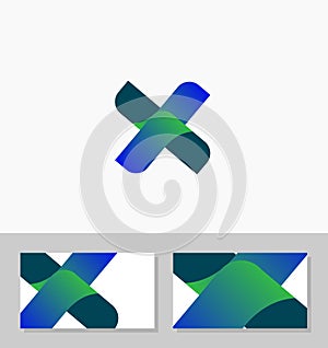 Unique Businness for IT Application Logo Vector & Namecard busiines card Vector