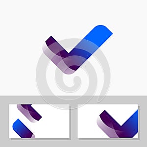 Unique Businness for IT Application Logo Vector & Namecard busiines card Vector