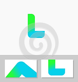 Unique Businness for IT Application Logo Vector & Namecard busiines card Vector