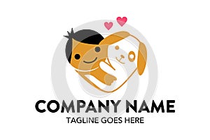 Unique cat, dog, pt, petshop logo template photo