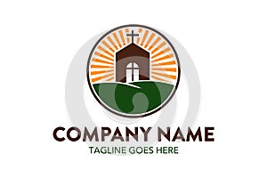 Unique church logo template