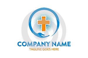 Unique church logo template