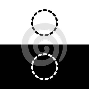 Unique circle vector logo template