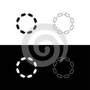 Unique circle vector logo template