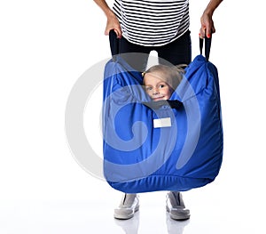Unique cocoon ball-shaped tool for development and sensory integration, equipped with two sturdy handles for hanging the sensory