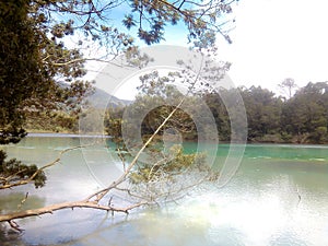 Unique Colored Lakes in Indonesia