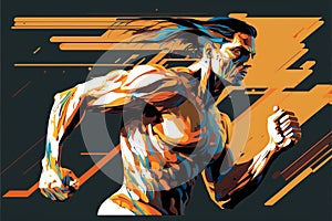 Determination Abstract Art (generative AI)