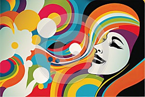 Positivity Abstract Art (generative AI)