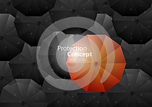 Unique is different abstract concept design