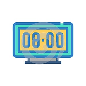 Unique Digital Screen Clock Icon