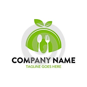 Unique food and restaurant logo template