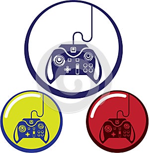 Unique Game Controller Icon Vector Art