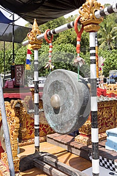 Unique gamelan orchestra instruments, Nusa Penida, Indonesia