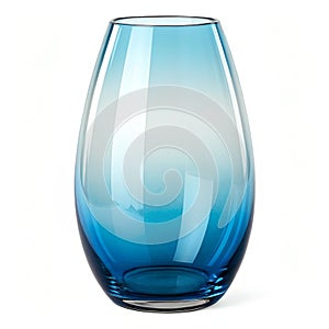 Unique gradient glass shape 3D illustration