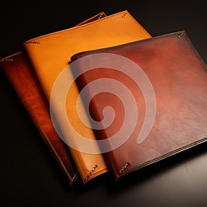 Unique Handcrafted Leather Notebooks In Indigo And Amber