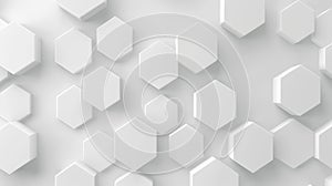 Unique hexagon geometric loop with clean minimal pattern on white canvas