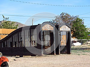 Unique Historic Relocated Entrances to Station in Goldfield, Nevada