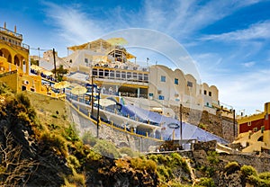 Unique hotels of Santorini overlloking the Adriatic