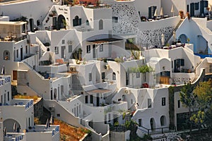 Unique hotels of Santorini overlloking the Adriatic