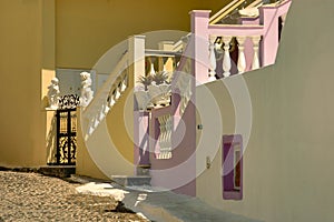 Unique hotels of Santorini overlloking the Adriatic