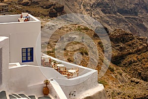 Unique hotels of Santorini overlloking the Adriatic