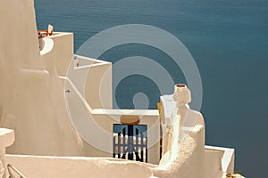 Unique hotels of Santorini overlloking the Adriatic