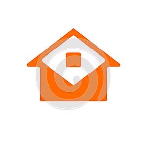 Unique house logo icon design template elements, real estate build, concstruction building architecture symbol