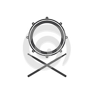 Unique icon of drum