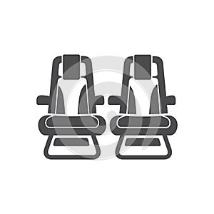 Simple airplane seat photo