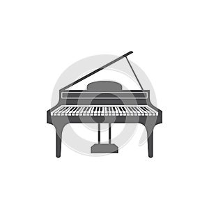 Unique illustration of classic piano