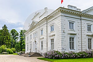 Unique landscape, manor, and park ensemble with impressive style interiors of Uzutrakis manor estate