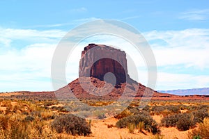 The unique landscape of Monument Valley