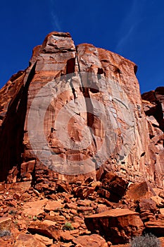 The unique landscape of Monument Valley