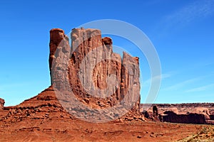 The unique landscape of Monument Valley photo