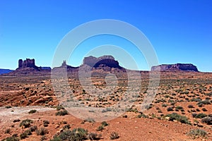 The unique landscape of Monument Valley, Utah