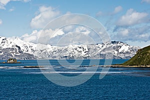 Unique landscape of South Georgia