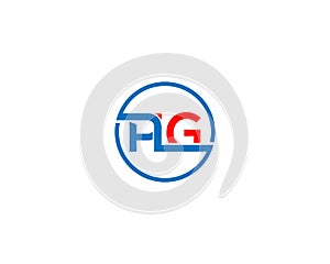 Unique Letter PLG Creative Logo Design