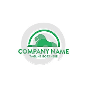Unique lion logo template. vector. editable