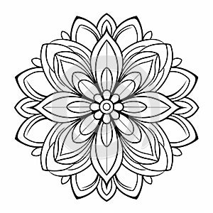 Unique Mandala Coloring Pages: Elegant Flower Designs For Relaxation