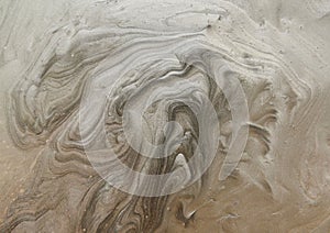 Unique marble texture. Golden waves. Creative abstract artwork.