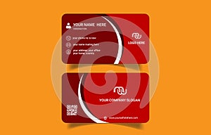 Unique modern creative corporate color business card template landscape type design vector file