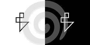 Unique and modern letter B initials logo design