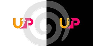 Unique and modern Up logo design