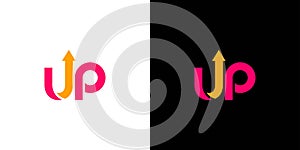 Unique and modern Up logo design