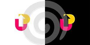 Unique and modern Up logo design